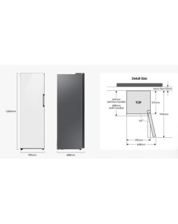 Sügavkülmik samsung, 186 cm, 323 l, 36 db, elektrooniline juhtimine, must-foto5