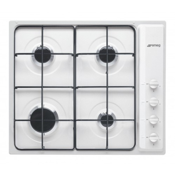 Pliidiplaat smeg selection, 4 x gaas, 60 cm, valge Kodumasinad