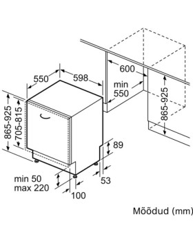 Nõudepesumasin bosch, integreeritav, 60 cm, 46 db-foto4