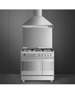 Gaasipliit smeg classic, 5 x gaas, 2 x elektriahi, pürolüüs, 90 cm, rv-teras-foto2