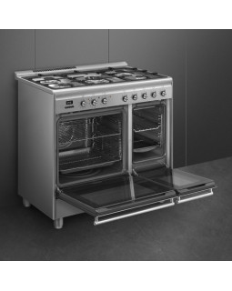Gaasipliit smeg classic, 5 x gaas, 2 x elektriahi, pürolüüs, 90 cm, rv-teras-foto4