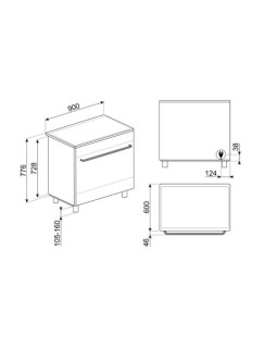 Elektripliit smeg concerto, elektriahi, induktsioon, aurupuhastus, 90 cm, rv teras-foto2