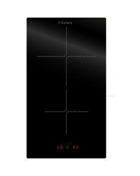 Pliidiplaat scanberg, 2 x induktsioon, 30 cm, lõigatud serv, must-foto2