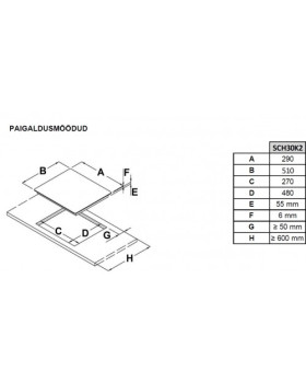 Pliidiplaat scanberg, 2 x induktsioon, 30 cm, lõigatud serv, must-foto3