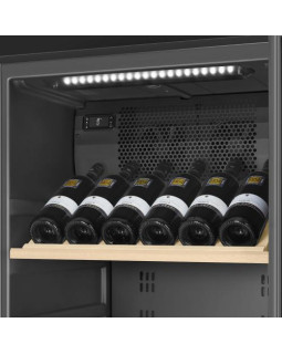 Veinikülmik smeg classic, 185 cm, 39 db, elektrooniline juhtimine, vasak, klaasuks, rv teras/must-foto4