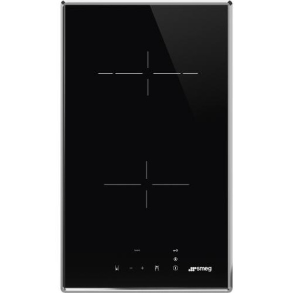 Pliidiplaat smeg, domino, 2 x hilight, 30 cm, rv-raam, must