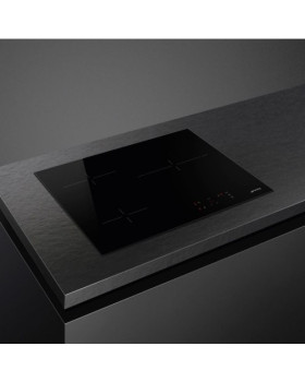 Pliidiplaat smeg, 3 x hilight, 60 cm, must, lõigatud serv-foto2