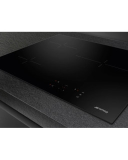 Pliidiplaat smeg, 3 x hilight, 60 cm, must, lõigatud serv-foto3