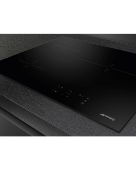 Pliidiplaat smeg, 3 x hilight, 60 cm, must, lõigatud serv-foto3