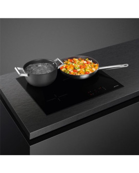 Pliidiplaat smeg, 3 x hilight, 60 cm, must, lõigatud serv-foto4