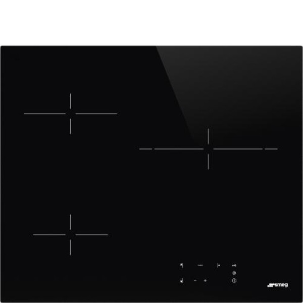 Pliidiplaat smeg, 3 x hilight, 60 cm, must, lõigatud serv Pliidiplaat smeg, 3 x hilight, 60 cm, must, lõigatud serv