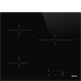 Pliidiplaat smeg, 3 x hilight, 60 cm, must, lõigatud serv