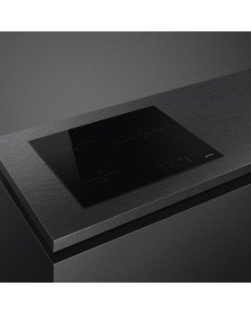 Pliidiplaat smeg, 3 x hilight, 60 cm, must, lõigatud serv-foto2