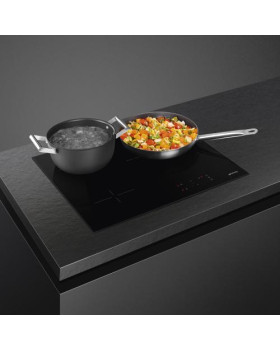 Pliidiplaat smeg, 3 x hilight, 60 cm, must, lõigatud serv-foto3