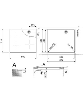 Pliidiplaat smeg, 4 x hilight, 60 cm, must-foto3