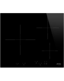 Pliidiplaat smeg, 3 x induktsioon, 60 cm, must, lõigatud serv