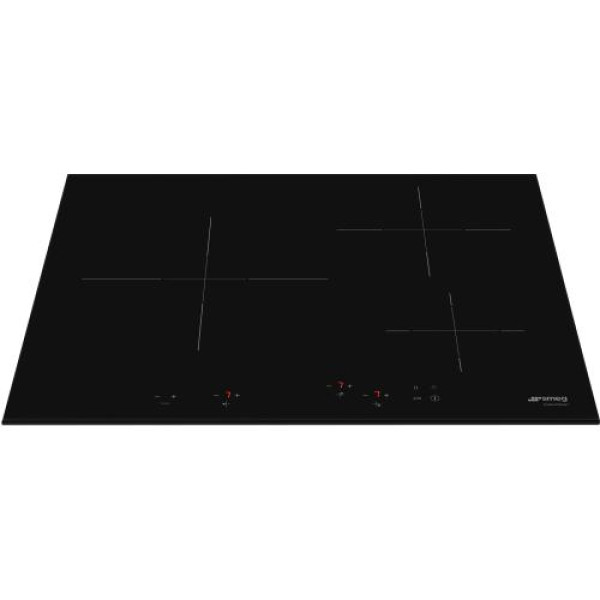 Pliidiplaat smeg, 3 x induktsioon, 60 cm, must, lõigatud serv