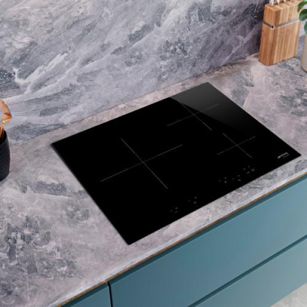 Pliidiplaat smeg, 3 x induktsioon, 60 cm, must, lõigatud serv