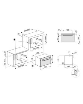 Kompakt mikro-kombiahi smeg selection, integreeritav, 44 l, 900 w, rv teras-foto2