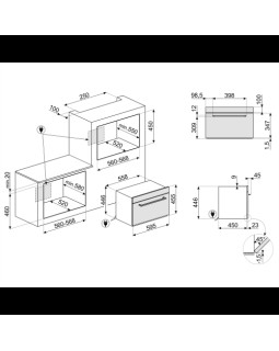 Mikrolaineahi smeg selection, integreeritav, 32 l, 1200/1000 w, rv teras-foto2