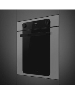 Ahi smeg musa, a+, 70 l, aurupuhastus, must/hõbedane-foto2