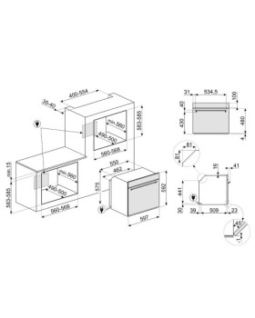 Ahi smeg classic, 70 l, a+, aurupuhastus, must-foto2