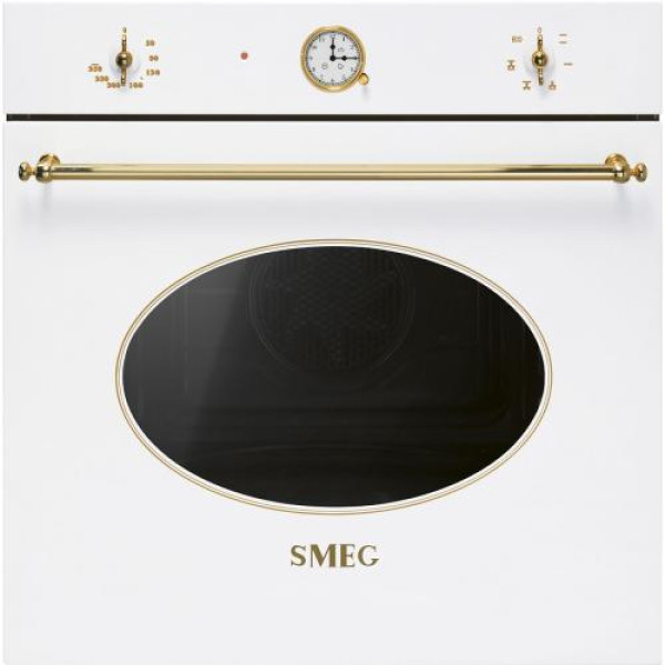 Ahi smeg, colonial, 6 programmi, valge, furnituur: kuldne