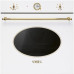 Ahi smeg, colonial, 6 programmi, valge, furnituur: kuldne