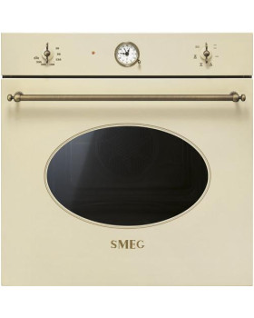 Ahi smeg colonial, 70 l, 6 progr, kreem, furnituur: messing