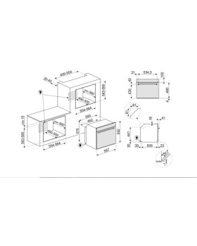 Ahi smeg colonial, 70 l, 6 progr, kreem, furnituur: messing-foto2