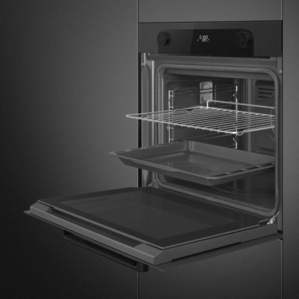 Ahi smeg musa, a+, 70 l, pürolüüs, must