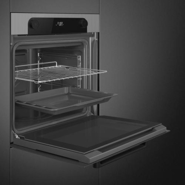 Ahi smeg musa, a+, 70 l, pürolüüs, must/hõbedane Ahi smeg musa, a+, 70 l, pürolüüs, must/hõbedane