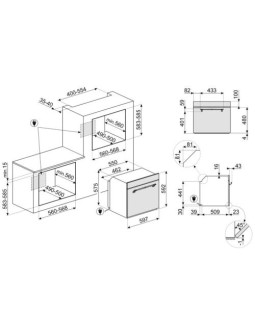 Ahi smeg cortina, 65 l, a, pürolüüs, pitsakivi, kreem/messing-foto2