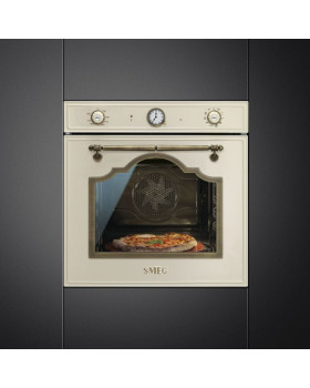 Ahi smeg cortina, 65 l, a, pürolüüs, pitsakivi, kreem/messing-foto2