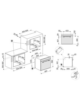 Ahi smeg cortina, 65 l, a, pürolüüs, pitsakivi, kreem/messing-foto3