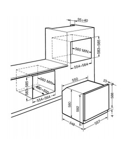 Ahi smeg colonial, 70 l, pürolüüs, kreem/messing-foto3
