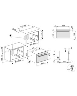 Ahi smeg, dolce stil novo, 90 cm, 85 l, pürolüüs, must/vask-foto3