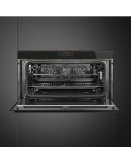 Ahi smeg, dolce stil novo, 90 cm, 85 l, pürolüüs, must/vask-foto2
