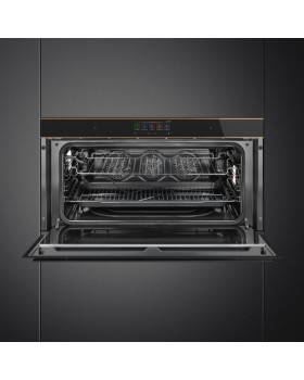 Ahi smeg, dolce stil novo, 90 cm, 85 l, pürolüüs, must/vask-foto2