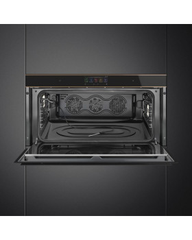 Ahi smeg, dolce stil novo, 90 cm, 85 l, pürolüüs, must/vask-foto3