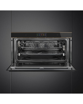 Ahi smeg, dolce stil novo, 90 cm, 85 l, pürolüüs, must/vask-foto4