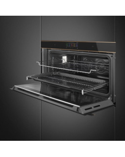 Ahi smeg, dolce stil novo, 90 cm, 85 l, pürolüüs, must/vask-foto5