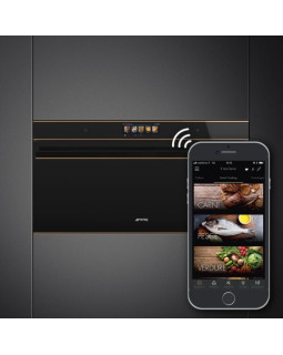 Ahi smeg, dolce stil novo, 90 cm, 85 l, pürolüüs, must/vask-foto7