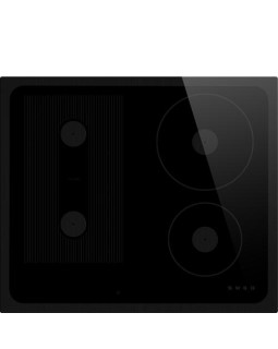 Pliidiplaat smeg musa, 4 x induktsioon, 60 cm, lõigatud serv, must