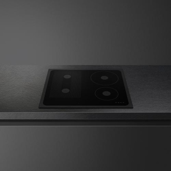 Pliidiplaat smeg musa, 4 x induktsioon, 60 cm, lõigatud serv, must