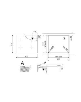 Pliidiplaat smeg, 3 x induktsioon, multitsoon, 60 cm, must-foto2