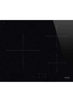 Pliidiplaat smeg, 3 x induktsioon, 60 cm, must, lõigatud serv