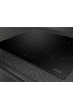 Pliidiplaat smeg, 3 x induktsioon, 60 cm, must, lõigatud serv-foto4