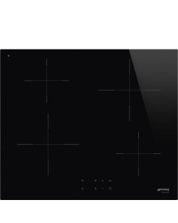 Pliidiplaat smeg, 4 x induktsioon, 60 cm, lõigatud serv, must