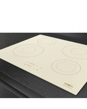 Pliidiplaat smeg, 4 x induktsioon, 60 cm, lõigatud serv, kreem-foto2